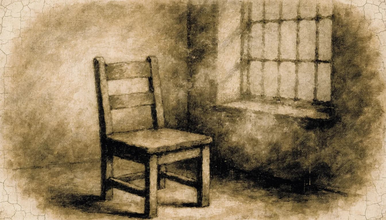 A plain wooden chair by a factory window, Simone Weil believed attention could be a form of prayer.