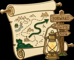 Guided Paths Enamel Pin
